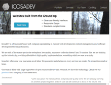 Tablet Screenshot of icosadev.com
